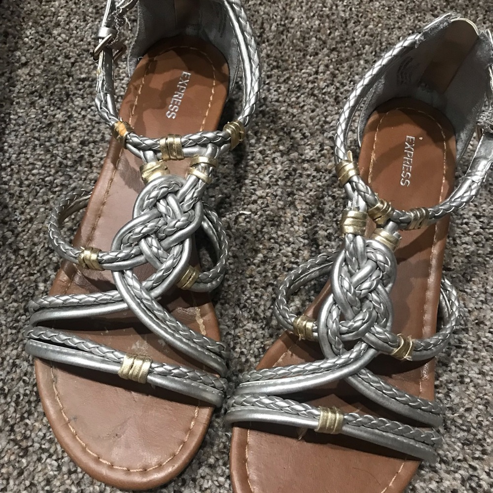 Lightly worn Express Sandals